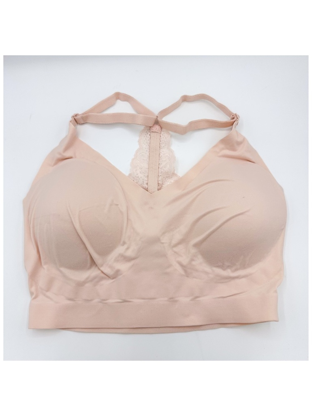 Soma Light Pink Enbliss Racerback Lace Bralette